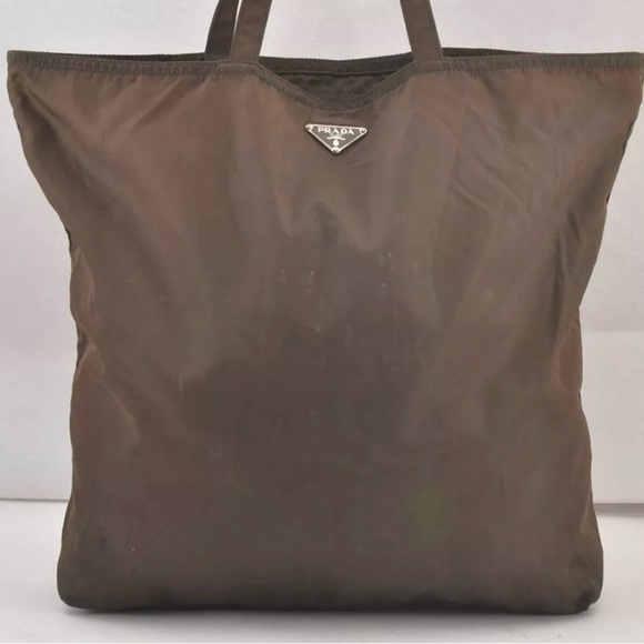 Prada Nylon Tessuto Robot Tote Bag/Shoulder Bag Olive Green | Women’s | Used | - Picture 3 of 14